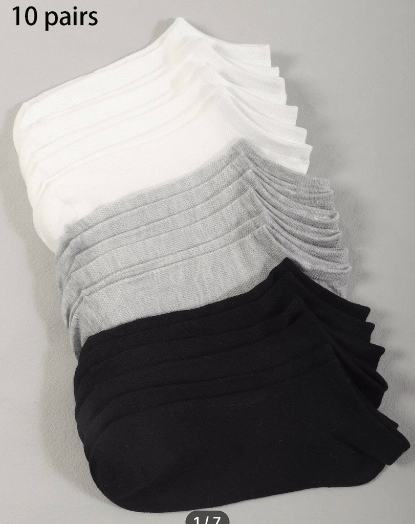 Calcetines multicolor corto de mujer.