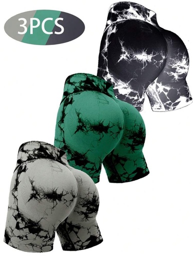 [SHEIN-3PDC] Pantalones cortos deportivos 